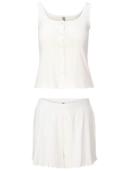 LingaDore Nacht 8404 cremeweiß shortama