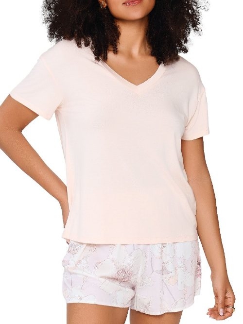 LingaDore Nacht 8408 aprikosen/print shortama
