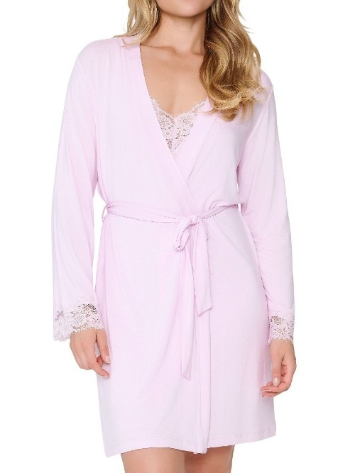 LingaDore Nacht 8414 rosa kimono