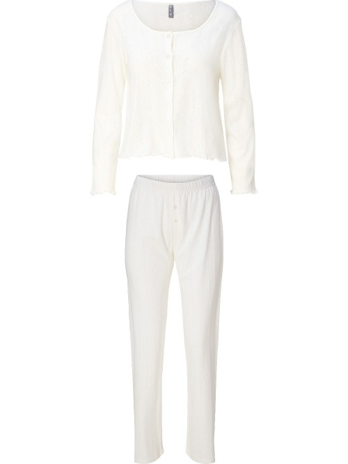 LingaDore Nacht 8403 cremeweiß pyjama