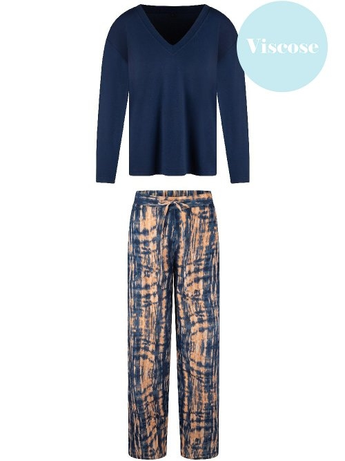 LingaDore Nacht 8105 dark denim pyjama