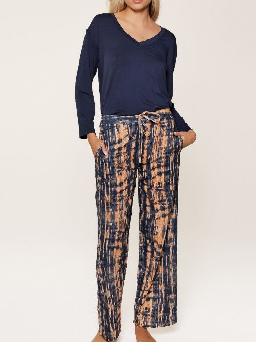LingaDore Nacht 8105 dark denim pyjama