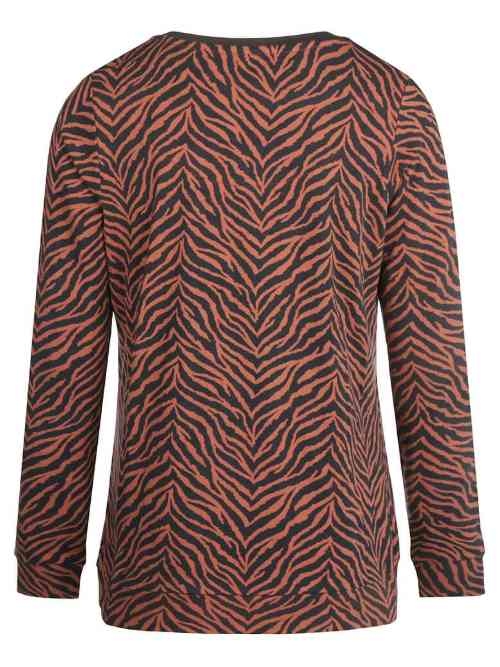Charlie Choe Wild Nights braun/print schlafshirt