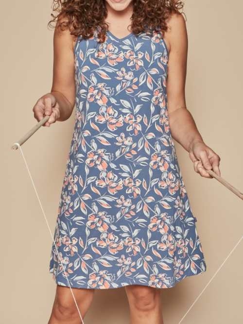Charlie Choe Retro nights marine nachtkleid