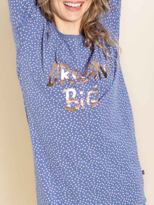 Charlie Choe Daydreams blue schlafshirt