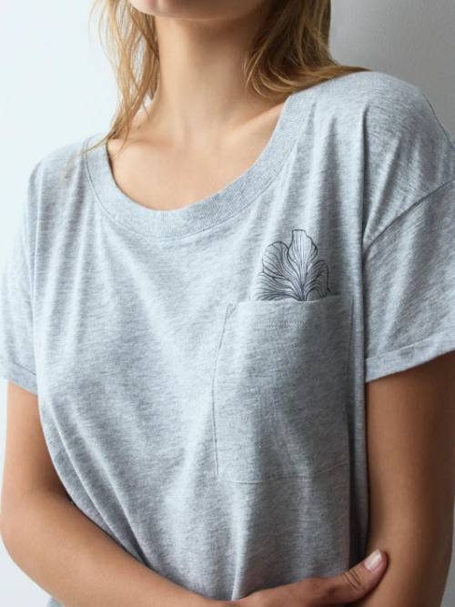 Triumph Nightdresses dunkelgrau melange nachtkleid