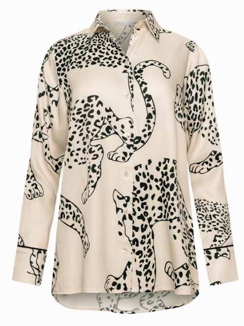 Lisca Nachtmode Tamara leopard spots bluse