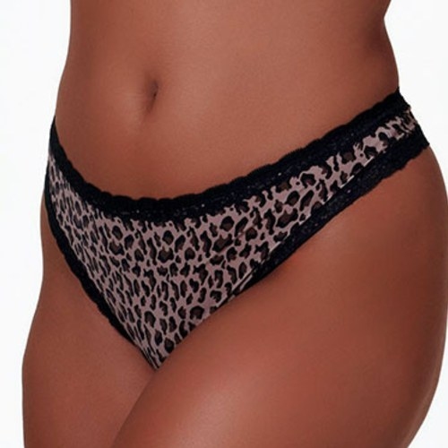After Eden Giselle animal print slip