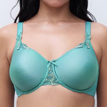 Chantelle Hedona Covering molded bra New Peacock Lurex