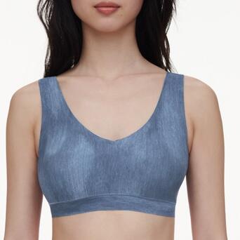 Chantelle Softstretch Padded top / print Blue Denim Print