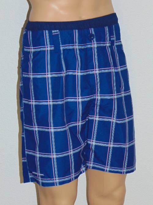 Nickey Nobel Check navy-blau/pink badehose Nickey Nobel Check navy-blau/pink badehose