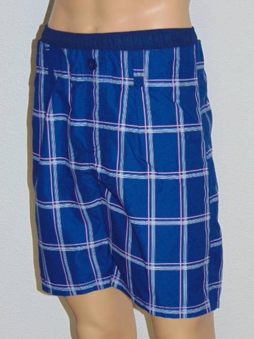 Nickey Nobel Check navy-blau/pink badehose Nickey Nobel Check navy-blau/pink badehose