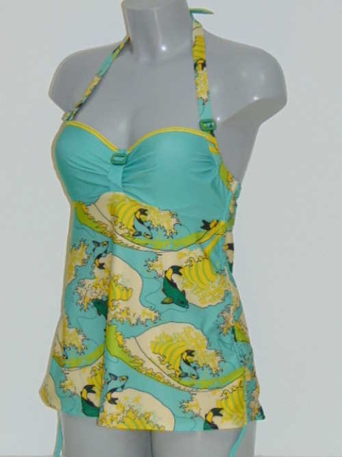 Marlies Dekkers Bademode Ojiya grün tankini top Marlies Dekkers Bademode Ojiya grün tankini top