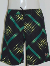 Schiwi-Männer Striped schwarz/grün badehose