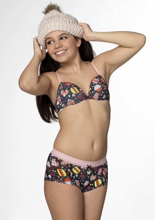 Brüste und Unterhosen Cupcake grau mädchen-bh Brüste und Unterhosen Cupcake grau mädchen-bh