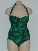 Missya Tulip grün/print badeanzüge