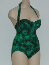 Missya Tulip grün/print badeanzüge
