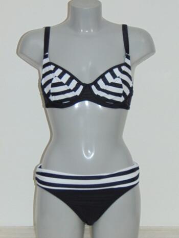 NICKEY NOBEL MONA Black/White Soft-Cup bikinitop