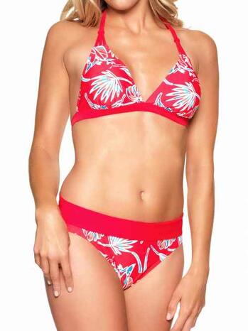 NICKEY NOBEL MADELEINE Red Halter bikini