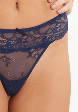 LingaDore Daily Lace navy-blau string