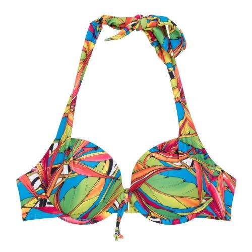 LingaDore Strand Carnaval blau gemoldefer bikini bh LingaDore Strand Carnaval blau gemoldefer bikini bh