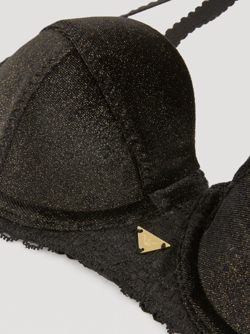 Armani Damen Velvet schwarz/gold vorgeformter bh Armani Damen Velvet schwarz/gold vorgeformter bh