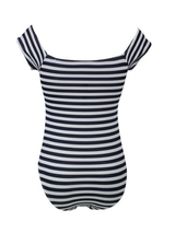 Lentiggini Fancy Stripe navy-blau/weiß badeanzüge