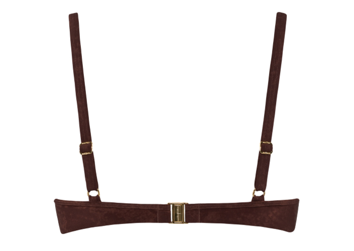 Marlies Dekkers Bademode Puritsu braun gemoldefer bikini bh Marlies Dekkers Bademode Puritsu braun gemoldefer bikini bh