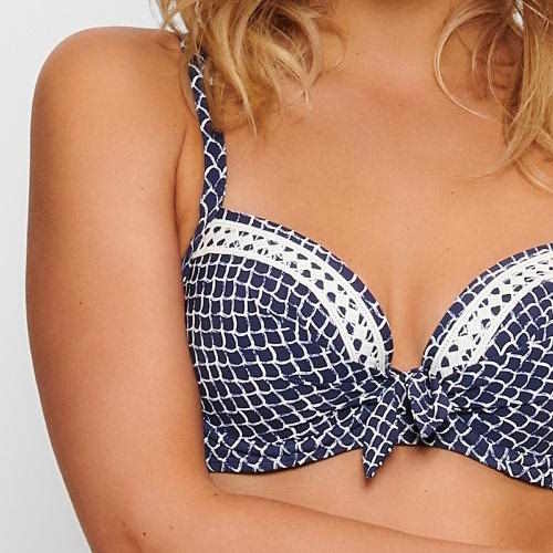 LingaDore Strand Serra navy-blau/weiß gemoldefer bikini bh LingaDore Strand Serra navy-blau/weiß gemoldefer bikini bh
