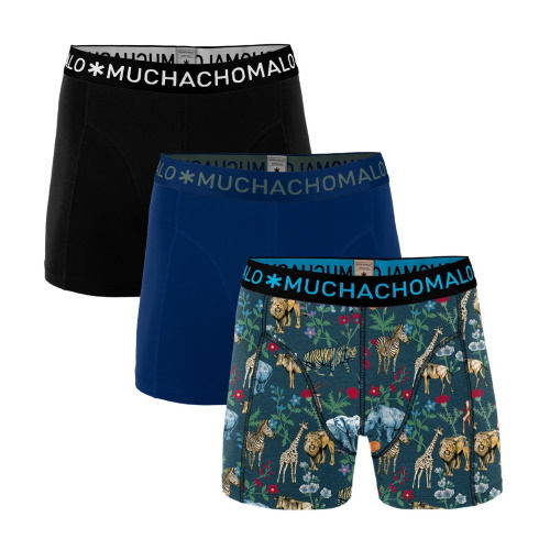 Muchachomalo Jungle navy-blau/print boxer short