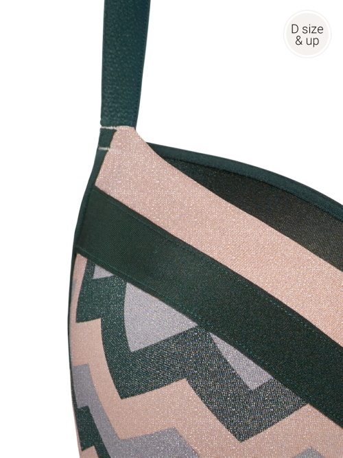 Marlies Dekkers Courage grün/print vorgeformter bh Marlies Dekkers Courage grün/print vorgeformter bh