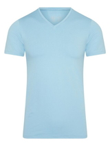 RJ Bodywear Männer Pure Color  baby blau shirt