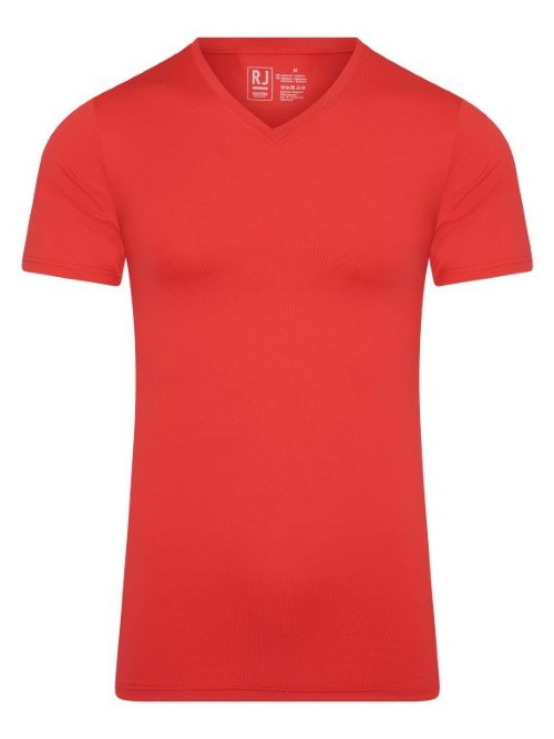 RJ Bodywear Männer Pure Color  rot shirt