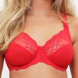 LingaDore Daily Full Coverage Lace rot unwattierter bh