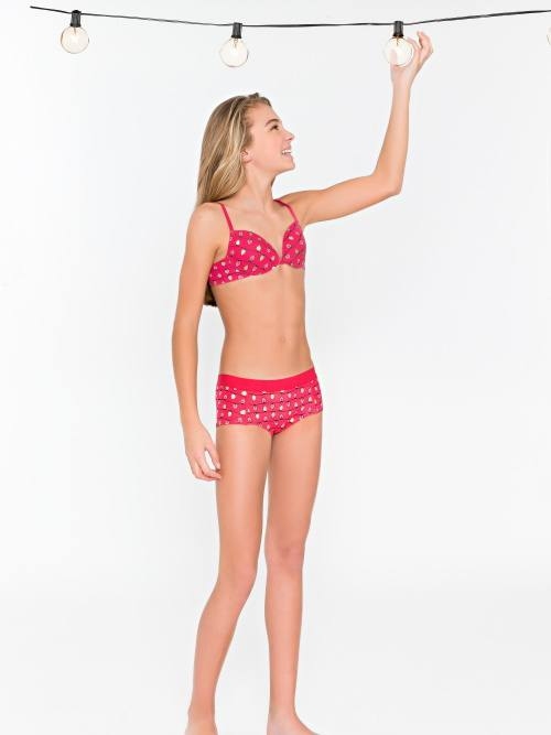 Brüste und Unterhosen Benthe pink/print mädchen-bh Brüste und Unterhosen Benthe pink/print mädchen-bh