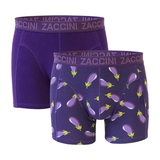 Zaccini Aubergine violett/print boxer short