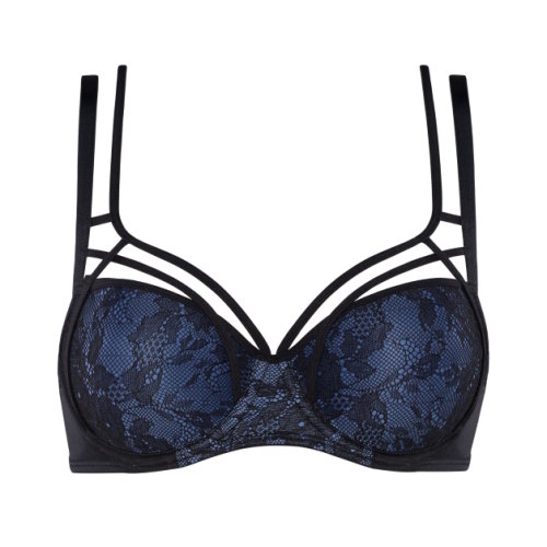 Marlies Dekkers Art Of Love blau/schwarz vorgeformter bh Marlies Dekkers Art Of Love blau/schwarz vorgeformter bh