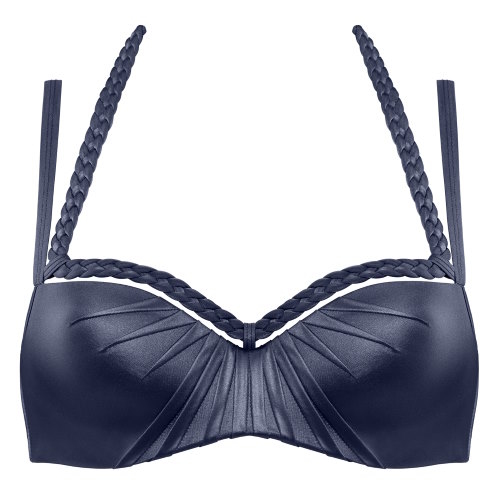 Marlies Dekkers Bademode Holi Glamour navy-blau gemoldefer bikini bh Marlies Dekkers Bademode Holi Glamour navy-blau gemoldefer bikini bh