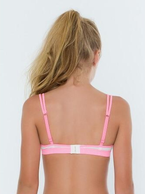 Brüste und Unterhosen Anny weiß/pink mädchen-bh Brüste und Unterhosen Anny weiß/pink mädchen-bh