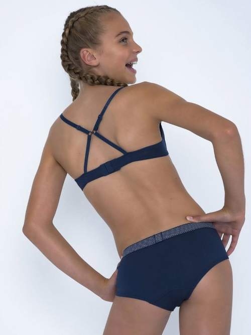 Brüste und Unterhosen Anny navy-blau mädchen-bh Brüste und Unterhosen Anny navy-blau mädchen-bh