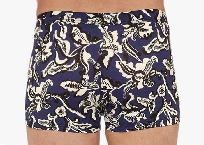 HOM Catalan navy-blau/print boxershort HOM Catalan navy-blau/print boxershort