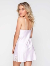 LingaDore Nacht Orchid Ice baby pink slipdress