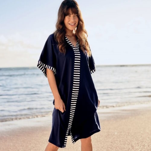 Anita Bademode Morella navy-blau/weiß strandkleid Anita Bademode Morella navy-blau/weiß strandkleid