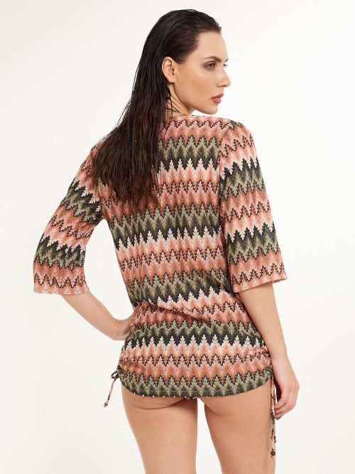 LingaDore Strand Neva grün/pink tunika LingaDore Strand Neva grün/pink tunika