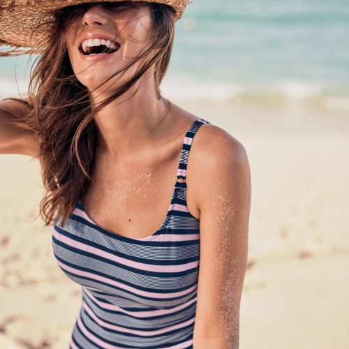 Rosa Faia Bademode Estelle navy-blau/pink badeanzüge Rosa Faia Bademode Estelle navy-blau/pink badeanzüge