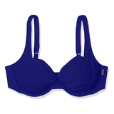Rosa Faia Strand Hermine blau violett unwattierter bikini bh