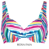 Rosa Faia Strand Henny mehrfarbig/print unwattierter bikini bh