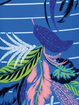 Rosa Faia Strand Bora Bora blau/print tunika