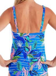 Rosa Faia Bademode Noemi blau/print tankini top Rosa Faia Bademode Noemi blau/print tankini top