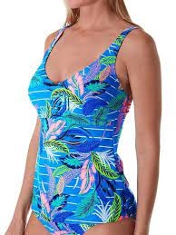 Rosa Faia Bademode Noemi blau/print tankini top Rosa Faia Bademode Noemi blau/print tankini top